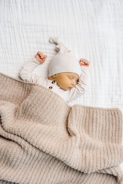 Lou Lou and Company Chenille Blanket: Oatmeal