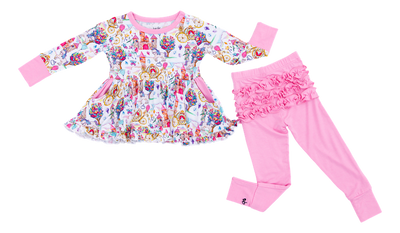 Birdie Bean Peplum Set: Ella