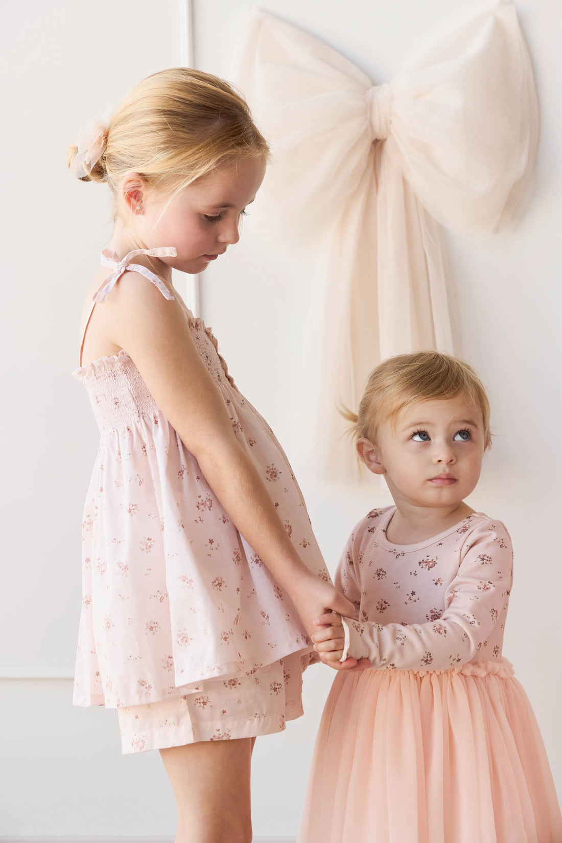 Jamie Kay Organic Cotton Emelia Short: Petite Fleur Soft Peony