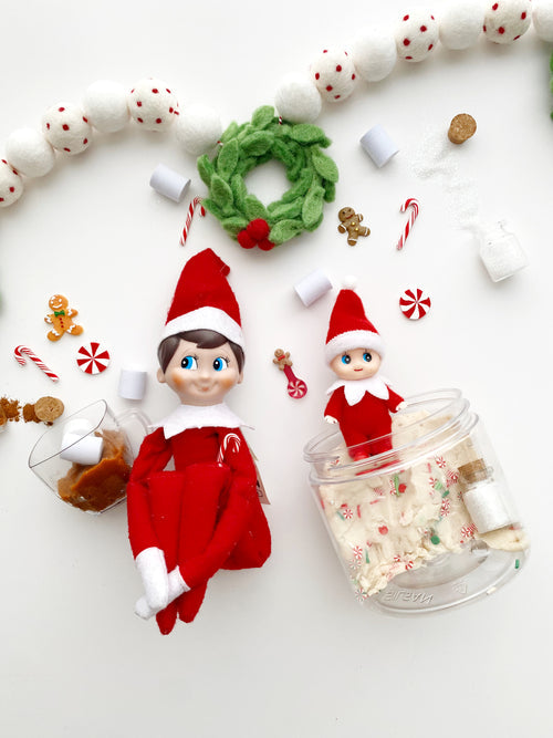 Earth Grown KidDough Play-Dough-To-Go Kit: Elf in the Jar