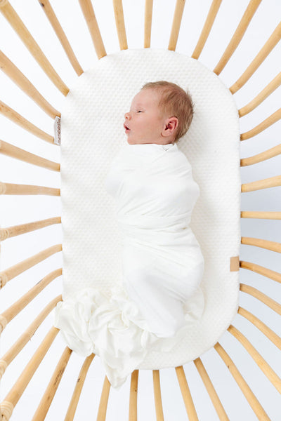 Lou Lou and Company Newborn Swaddle Bundle with Headband: Finley