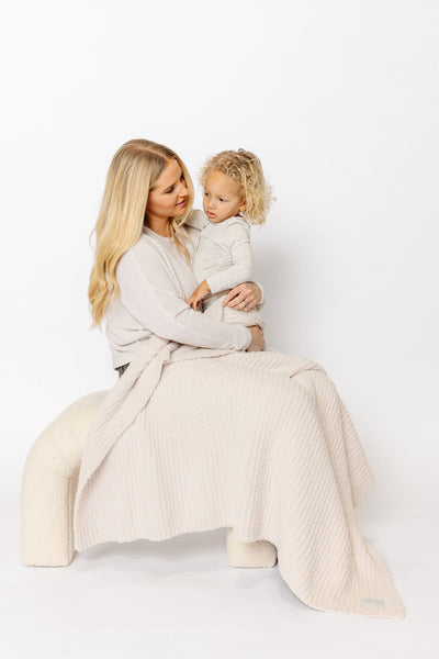 Lou Lou and Company Chenille Blanket: Dune