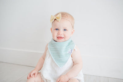 Copper Pearl Bandana Bib Set: Summer