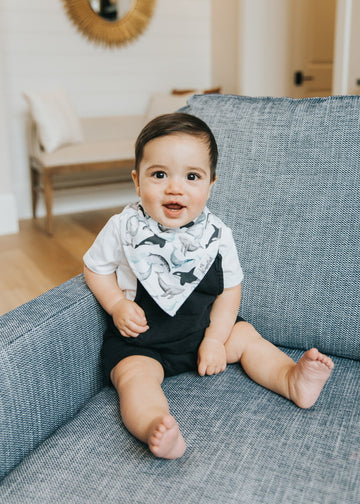 Copper Pearl Bandana Bib Set: Kai