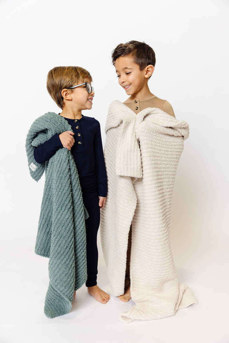 Lou Lou and Company Chenille Blanket: Dune