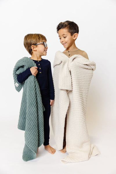 Lou Lou and Company Chenille Blanket: Dune