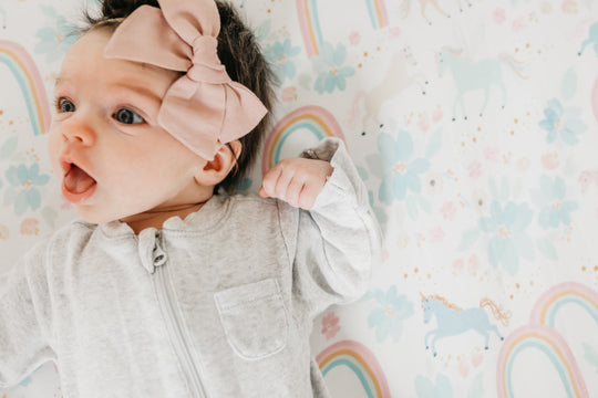 Copper Pearl Fitted Crib Sheet: Whimsy