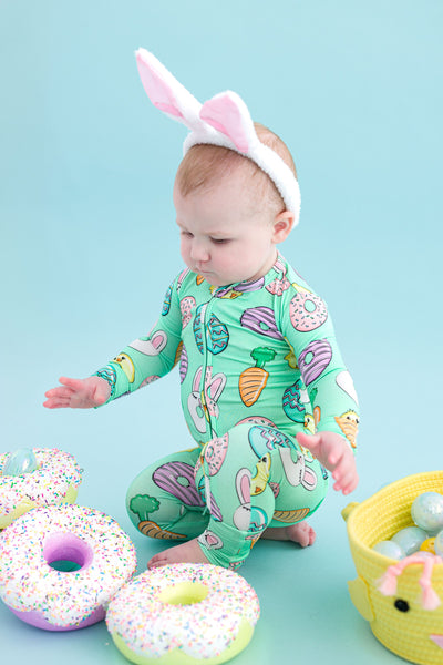 Birdie Bean Convertible Romper: Easter Sweets