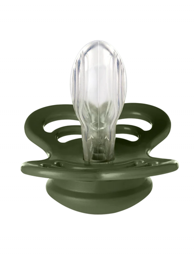 BIBS Pacifiers: Supreme Silicone (2 Pack) - Sage/Hunter Green