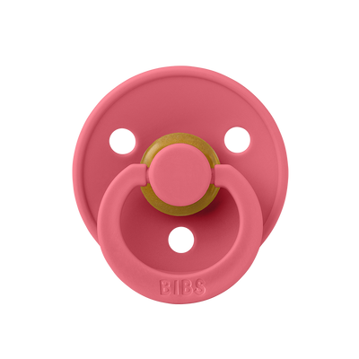 BIBS Pacifiers Classic Round: Coral