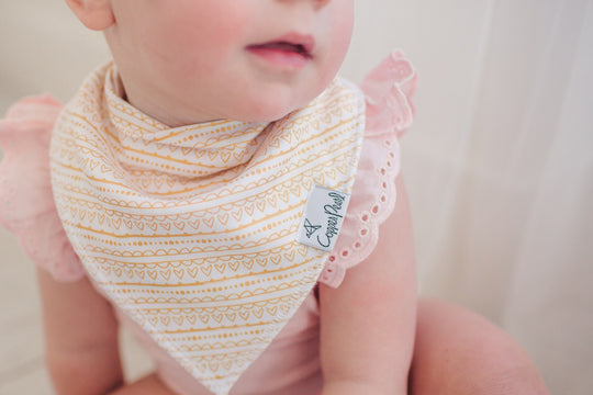 Copper Pearl Bandana Bib Set: June