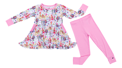 Birdie Bean Peplum Set: Ella