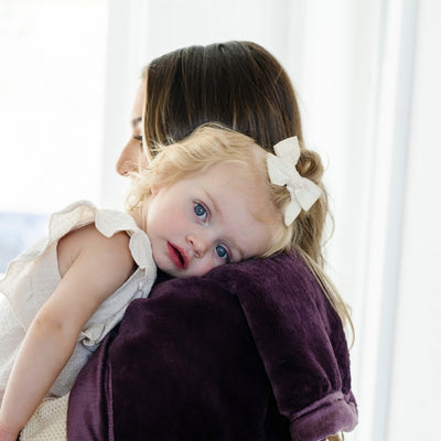 Saranoni Lush Mini Blanket: Aubergine