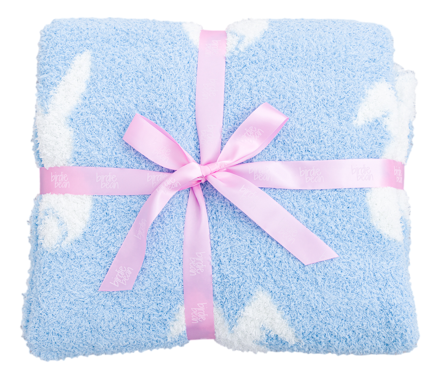 Birdie Bean Toddler Microfiber Blanket: Blue Bunny