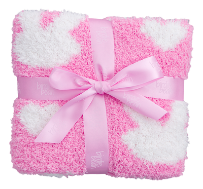 Birdie Bean Stroller Microfiber Blanket: Pink Bunny