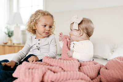 Lou Lou and Company Chenille Blanket: Rose