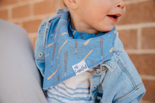 Copper Pearl Bandana Bib Set: Slugger