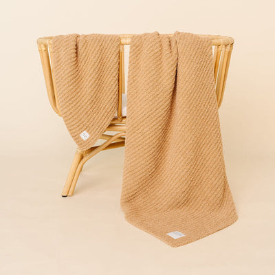 Lou Lou and Company Chenille Blanket: Tan