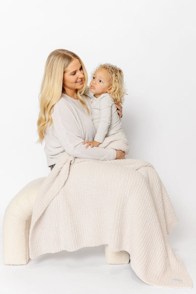 Lou Lou and Company Chenille Blanket: Dune