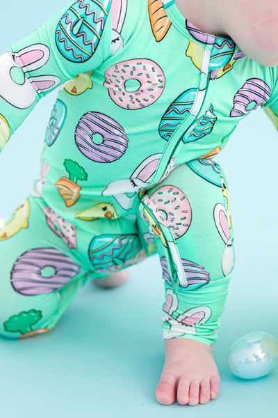 Birdie Bean Convertible Romper: Easter Sweets