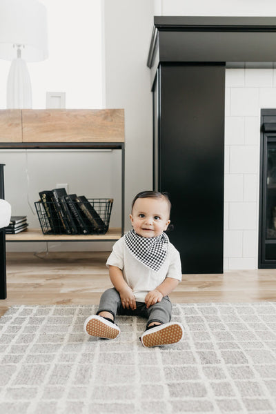 Copper Pearl Bandana Bib Set: Nash