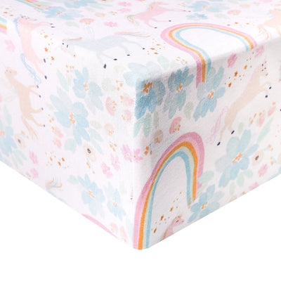 Copper Pearl Fitted Crib Sheet: Whimsy