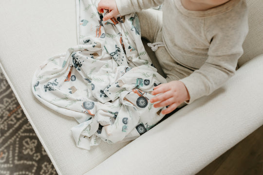 Copper Pearl Swaddle Blanket: Jo