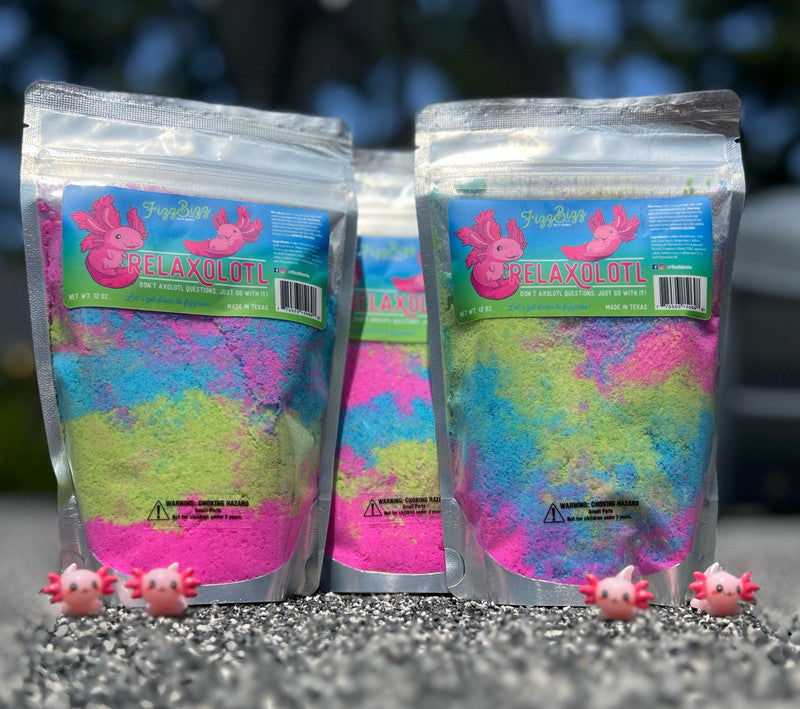 Fizz Bizz Kids Bath Salts: Relaxolotl Dust