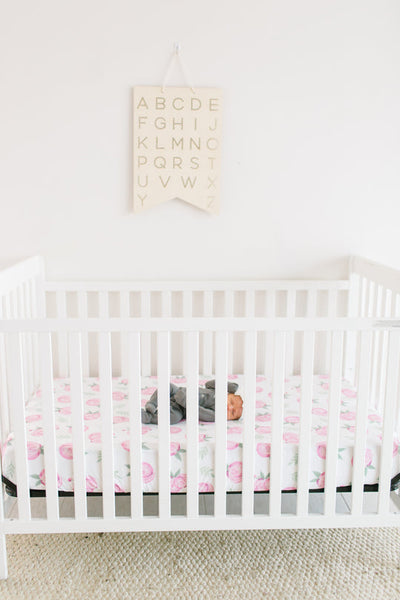 Copper Pearl Fitted Crib Sheet: Grace