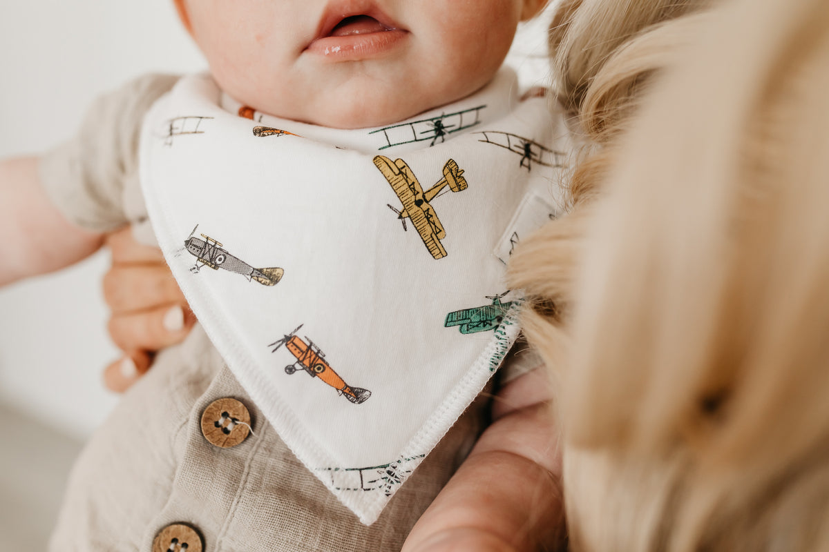 Copper Pearl Bandana Bib Set: Ace