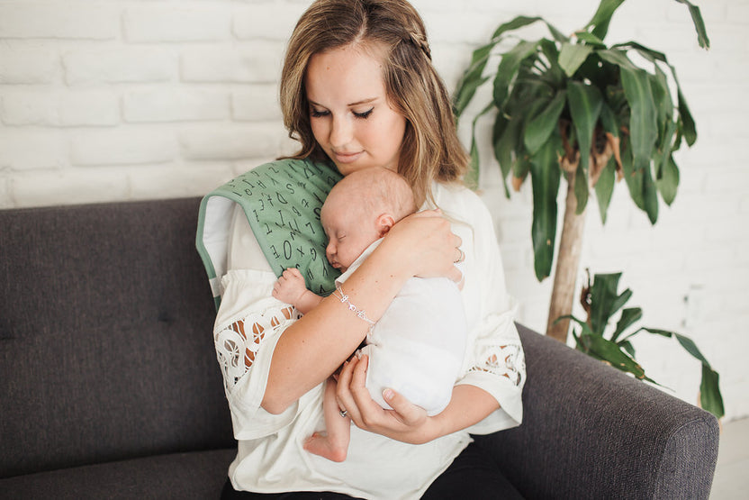 Copper Pearl Burp Cloth Set: Chip