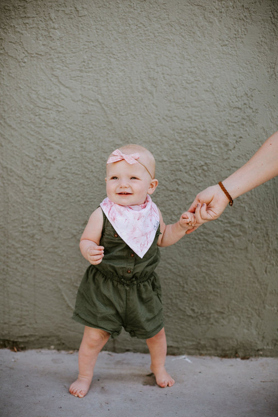 Copper Pearl Bandana Bib Set: Enchanted