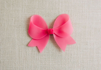 Cheeky Plum Waterproof Hair Clip: Pink Jelly Bow