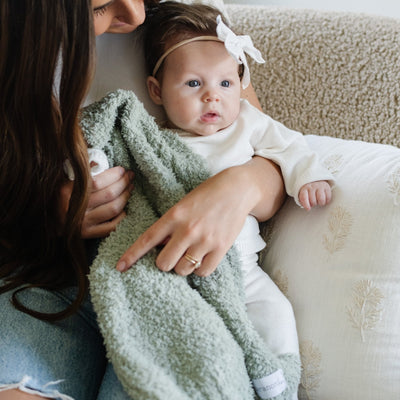 Saranoni Bamboni Mini Blanket: Sage