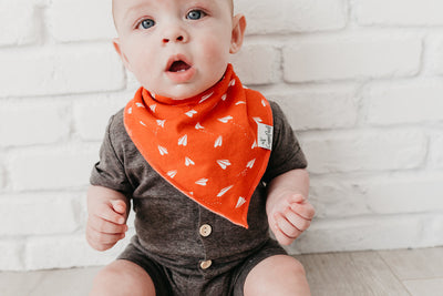 Copper Pearl Bandana Bib Set: Ace