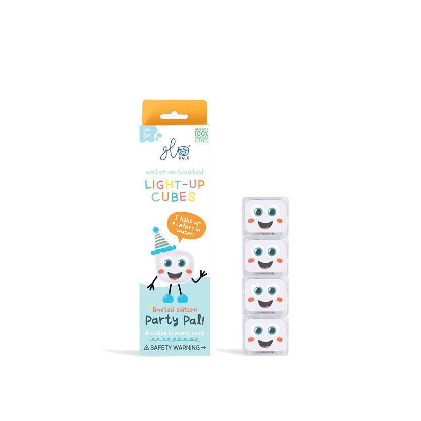 Glo Pals: 4 Pack Light Up Cubes- Party Pal