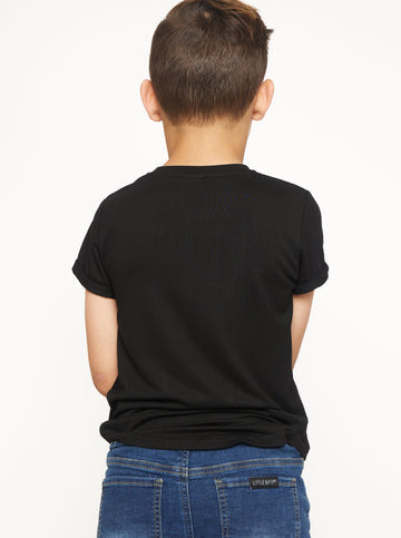 Little Bipsy Bamboo Pocket Tee: Black