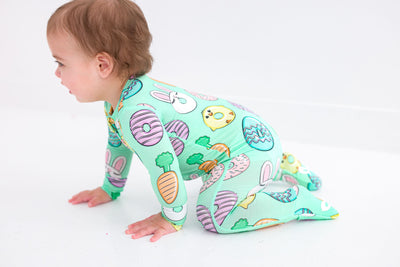 Birdie Bean Convertible Romper: Easter Sweets