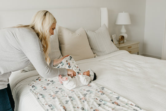 Copper Pearl Swaddle Blanket: Jo