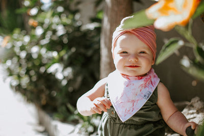 Copper Pearl Bandana Bib Set: Enchanted