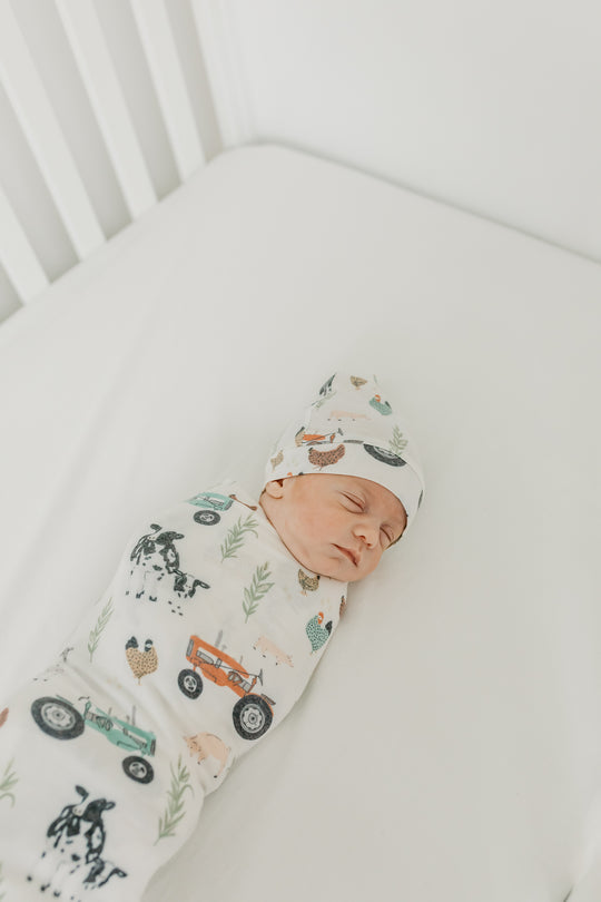 Copper Pearl Swaddle Blanket: Jo