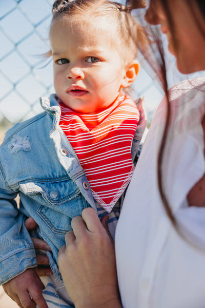 Copper Pearl Bandana Bib Set: Slugger