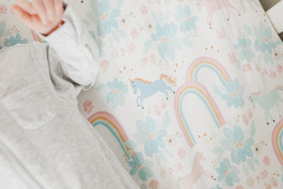 Copper Pearl Fitted Crib Sheet: Whimsy