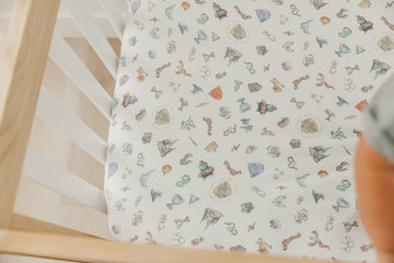 Copper Pearl Premium Knit Fitted Crib Sheet: Wizarding World