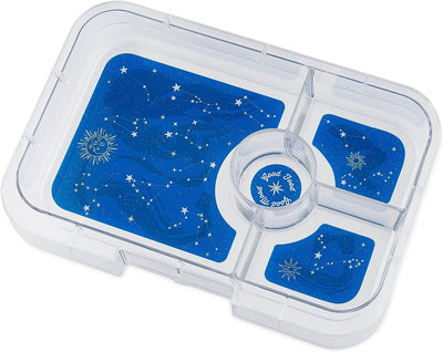 YumBox Tapas 4-Compartment Tray: Capri Pink (Zodiac Tray)