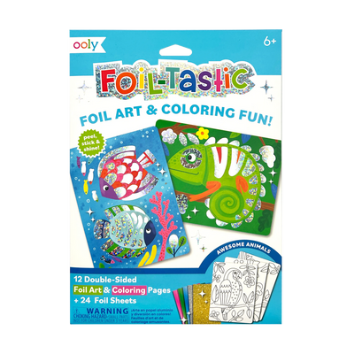 OOLY Foil-tastic Foil Art Kit: Awesome Animals
