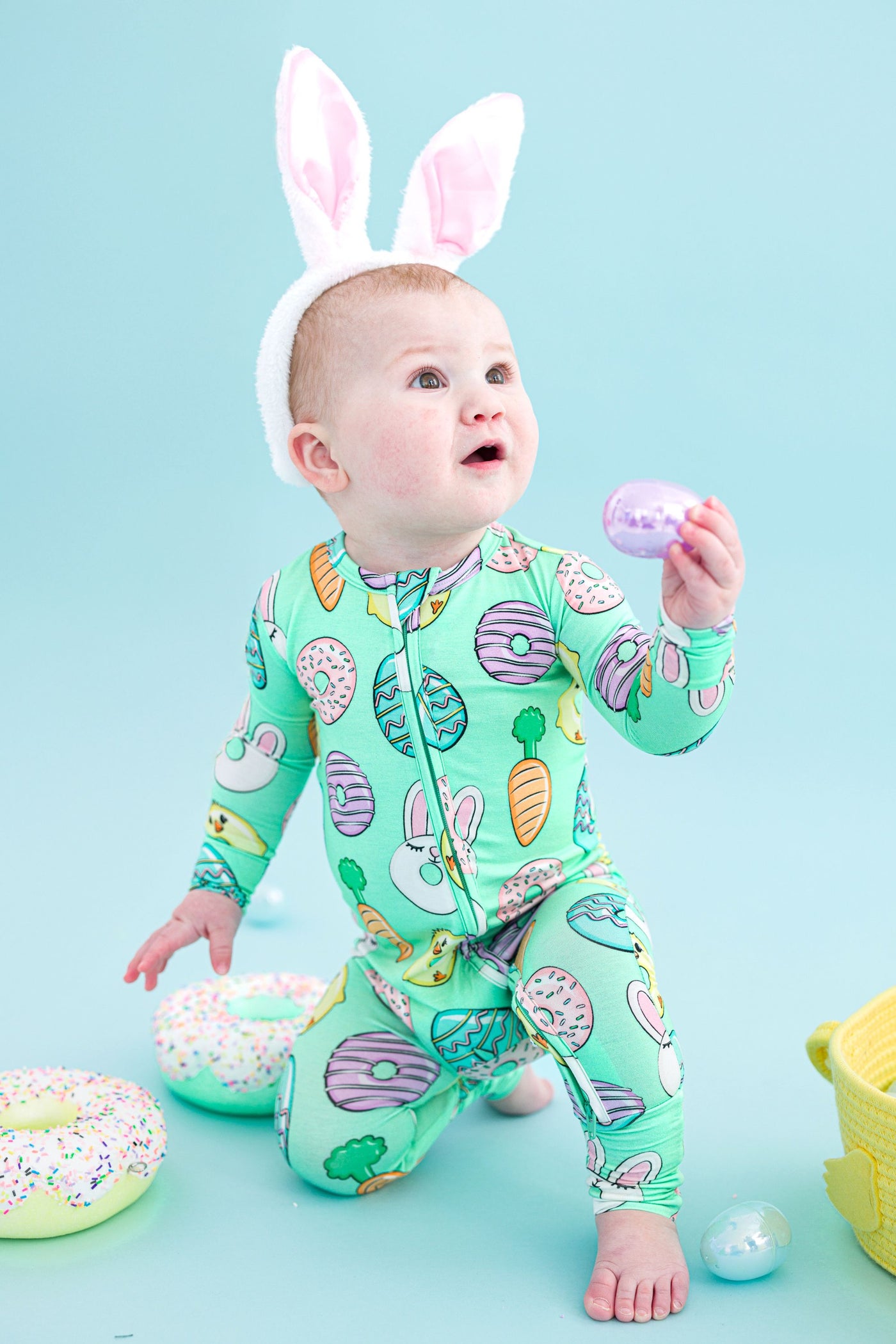 Birdie Bean Convertible Romper: Easter Sweets