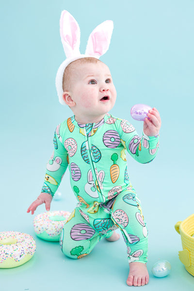 Birdie Bean Convertible Romper: Easter Sweets