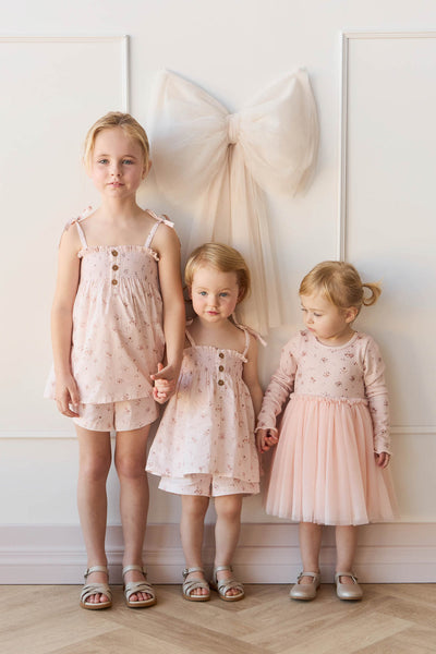 Jamie Kay Anna Tulle Dress: Petite Fleur Soft Peony