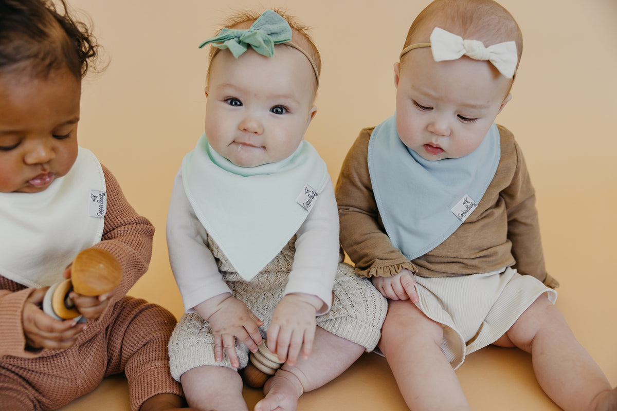 Copper Pearl Bandana Bib Set: Bennie